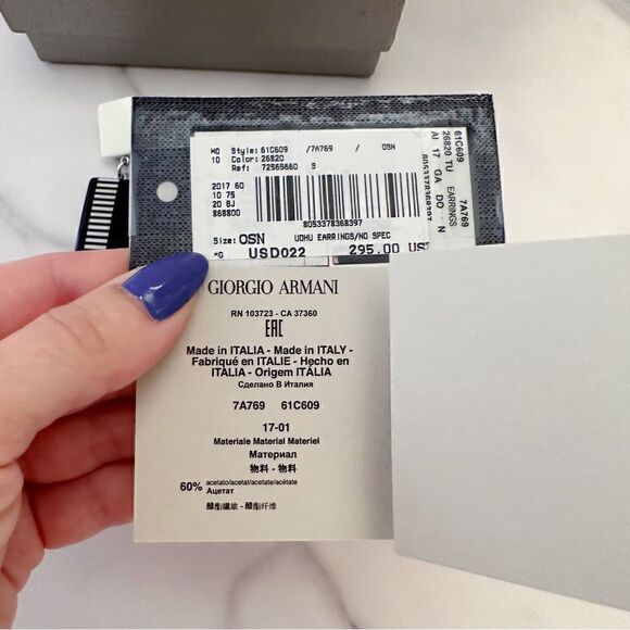 ᴇᴜᴄ ɢɪᴏʀɢɪᴏ ᴀʀᴍᴀɴɪ ᴛʀɪʙᴀʟ ᴄᴏꜱᴛᴜᴍᴇ ᴅʀᴏᴘ ᴇᴀʀʀɪɴɢꜱ - Picture 4 of 16